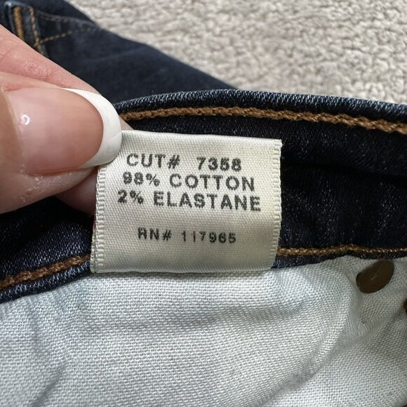 J Brand Women's Babe Flare Bell Bottom Stretch Denim Jeans Size 26 Blue Made USA - Picture 13 of 13